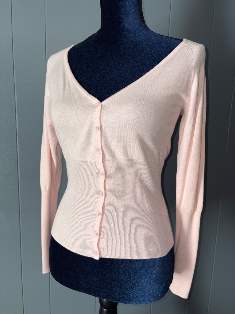 Guess Pale Pink V-Neck Button Cardigan